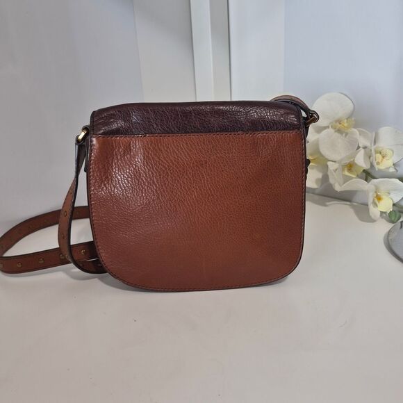 Fossil Brown Leather Crossbody Bag - Picture 2 of 8